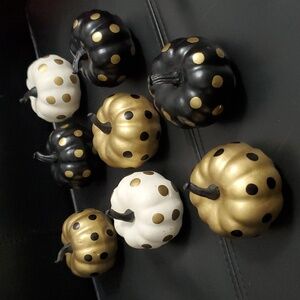 Polka Dot Pumpkins (set of 8)